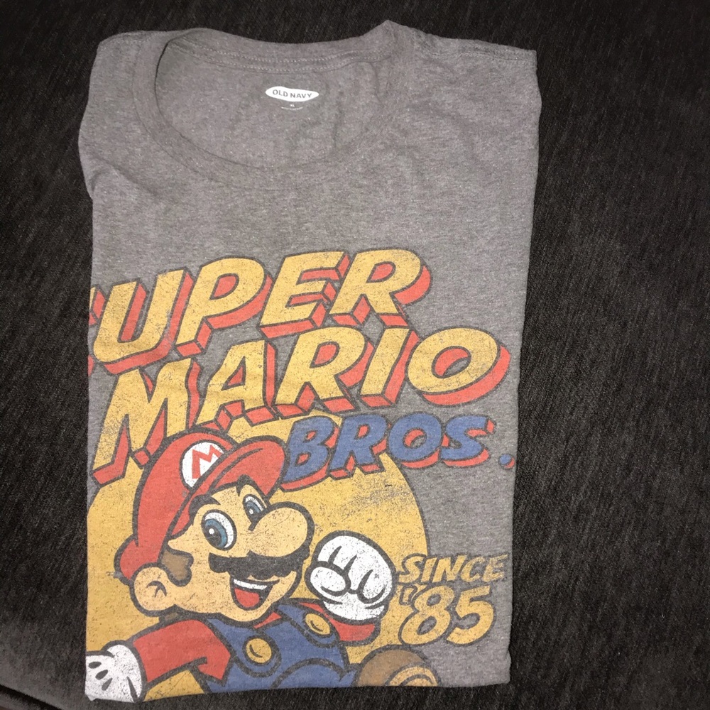 Super Mario Brothers t-shirt.
